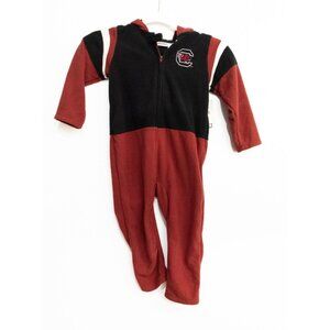 Mascot Wear Boys Red Black Polyester Bodysuit Hooded Long Sleeve 4T